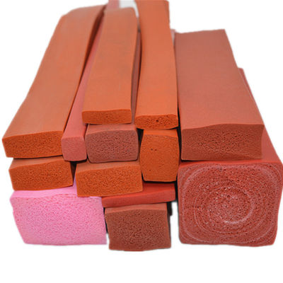 Foam Silicone Extrusion 45 Shore A 0.5g/Cm3 Sponge Strip For Water Sealing Applications