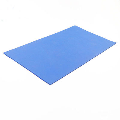 Rubber Sponge Closed Open Cell Silicone Foam Sheet 15A Blue Sheets with Texured Surface