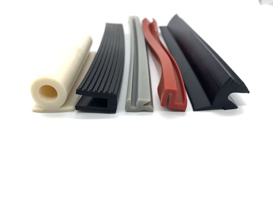 Silicone Gaskets Profiles Seals Weatherproof 100% Extruded Silicone Sealing Strips